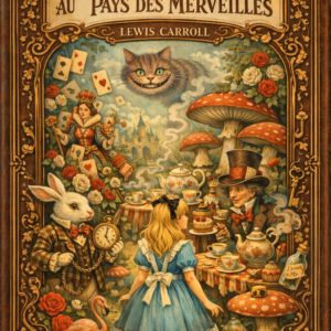 Couverture du livre Alice au pays des merveilles de Lewis Carroll - Roman fantastique - Athelis Editions