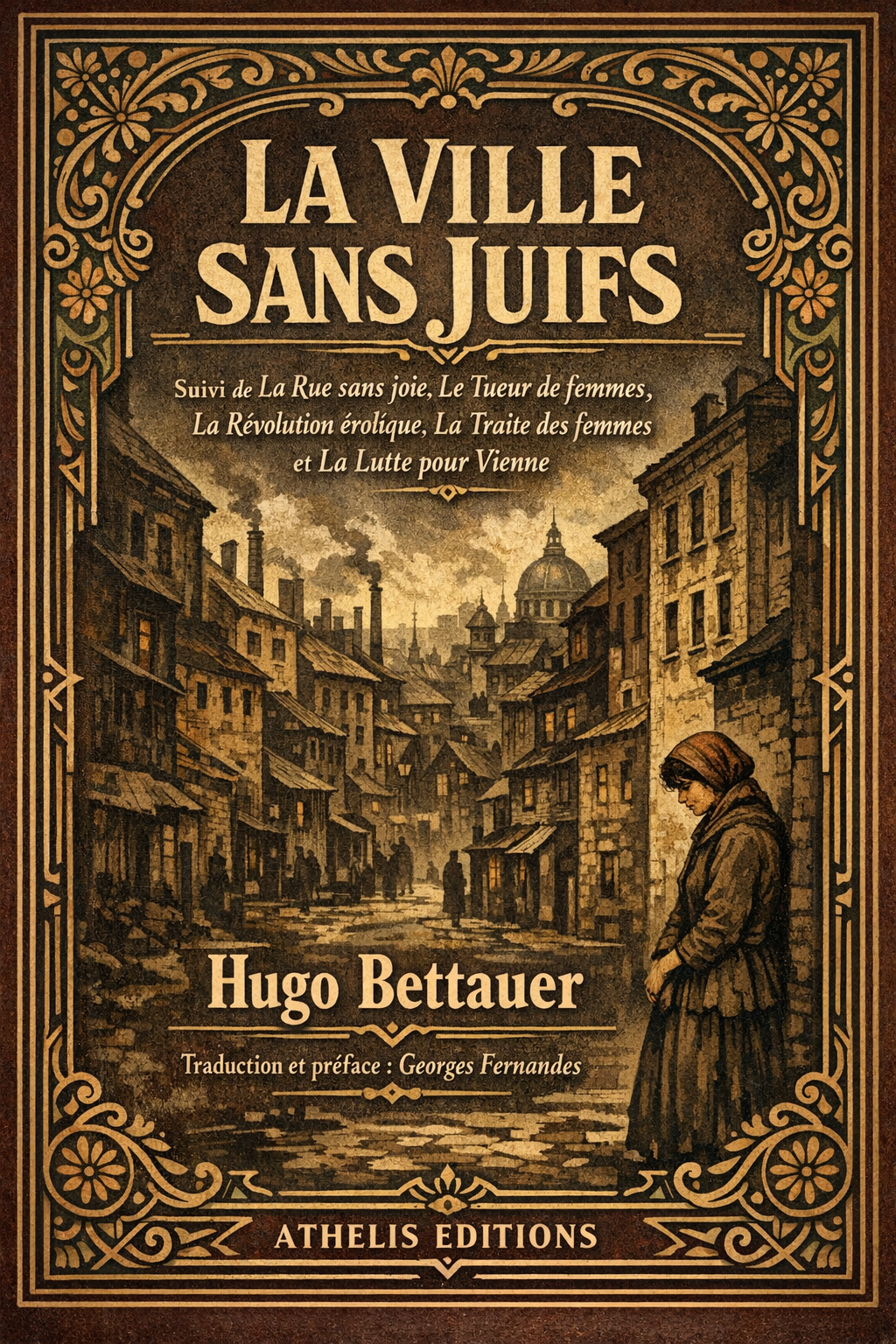 Couverture du livre La Ville sans Juifs de Hugo Bettauer - Recueil de romans - Athelis Editions