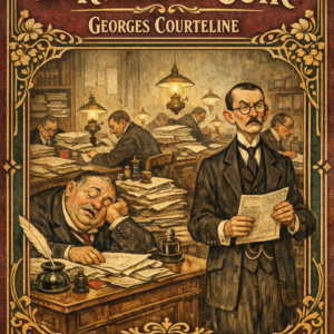 Couverture du livre Messieurs les ronds-de-cuir de Georges Courteline - Roman satirique - Athelis Editions